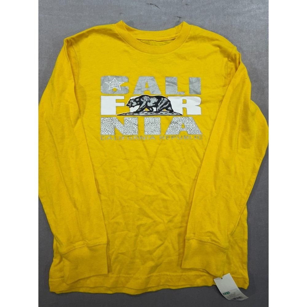 Circo Boys California Republic Shirt Yellow Long Sleeve Medium 8-10